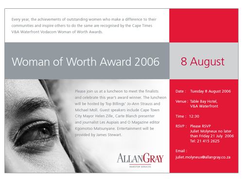 Invites | Allan Gray
